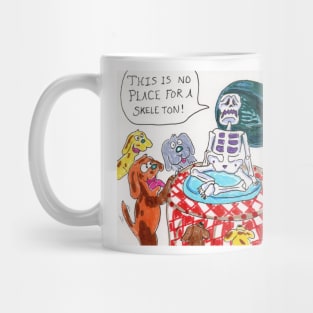 This is no Place for a Skeleton Mug